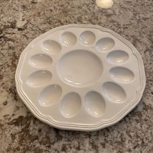 Mikasa antique white egg platter